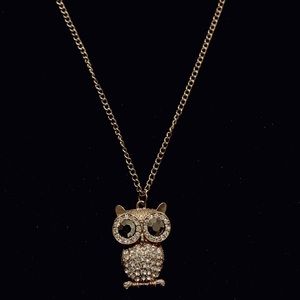 Gold Owl Necklace